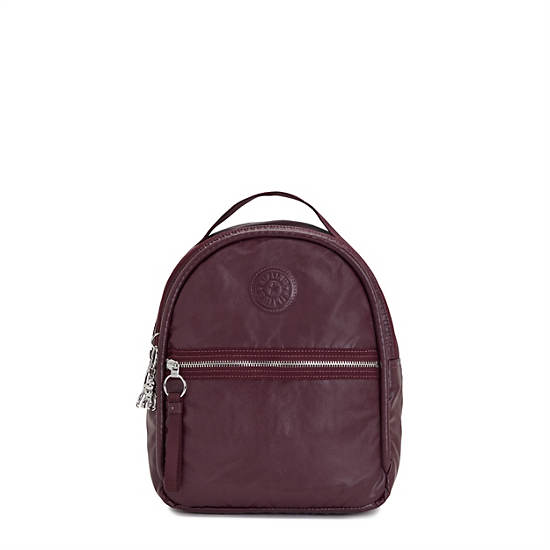 Sacs À Dos Kipling Kae Classiche Metallic Bordeaux | FR 1629UZ